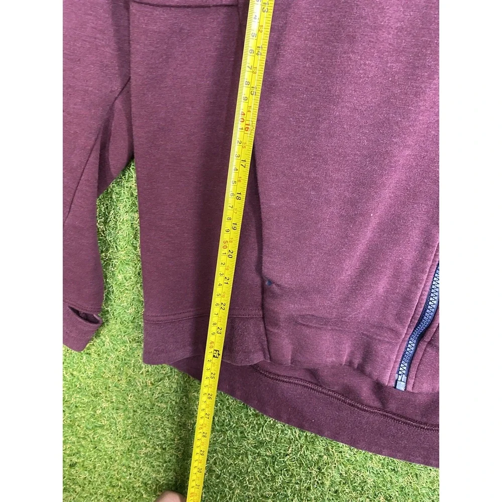 Nike Tech Hoodie Womens Medium Full Zip Hooded Fleece Burgundy Sportswear
